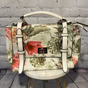 Floral White Handbag